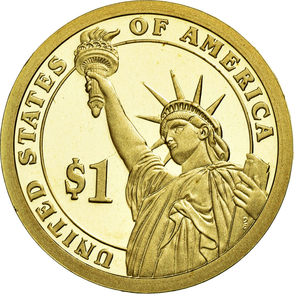 Coin, United States, Dollar, 2014, U.S. Mint, Franklin D. Roosevelt, MS(63)