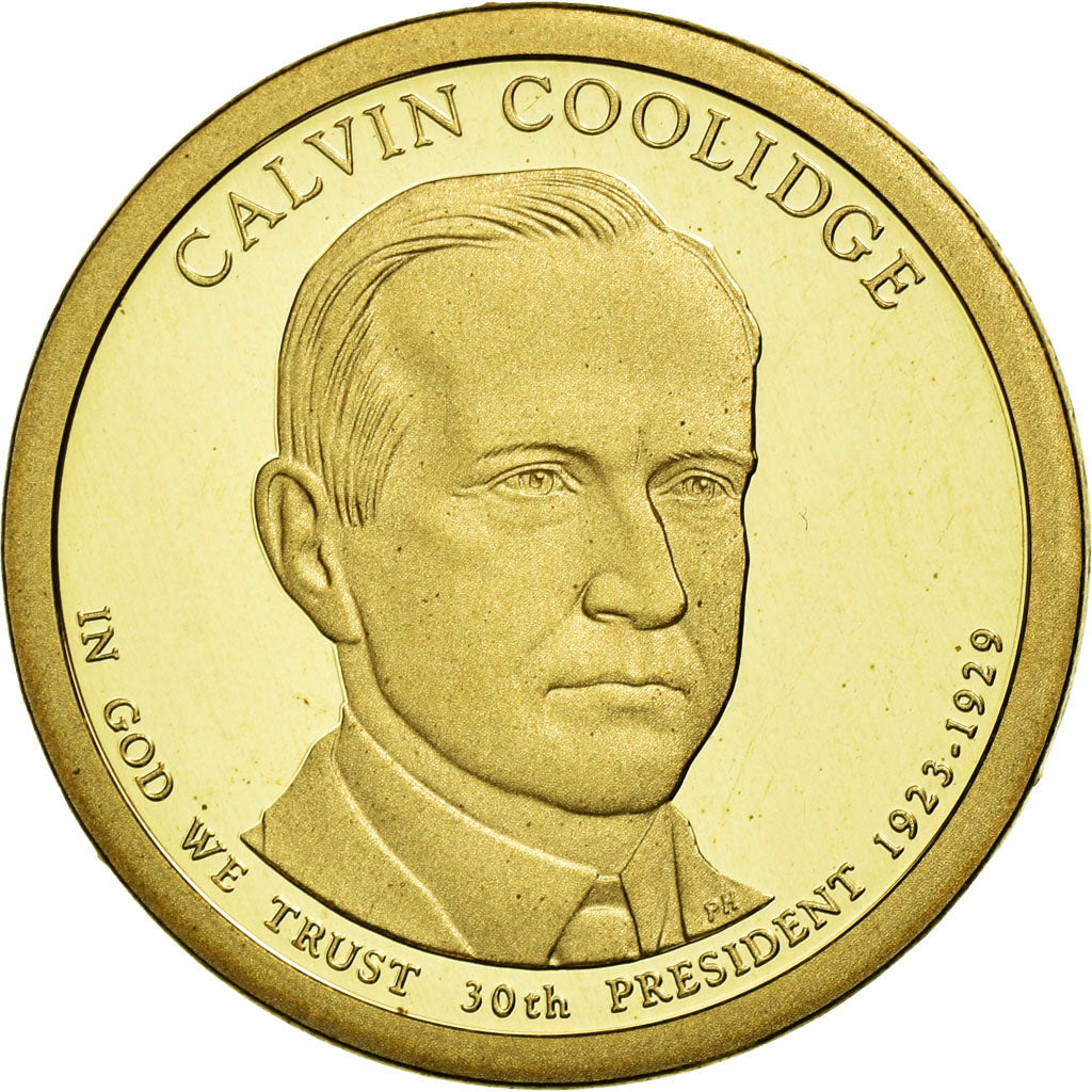 Coin, United States, Dollar, 2014, U.S. Mint, Calvin Coolidge, MS(63)