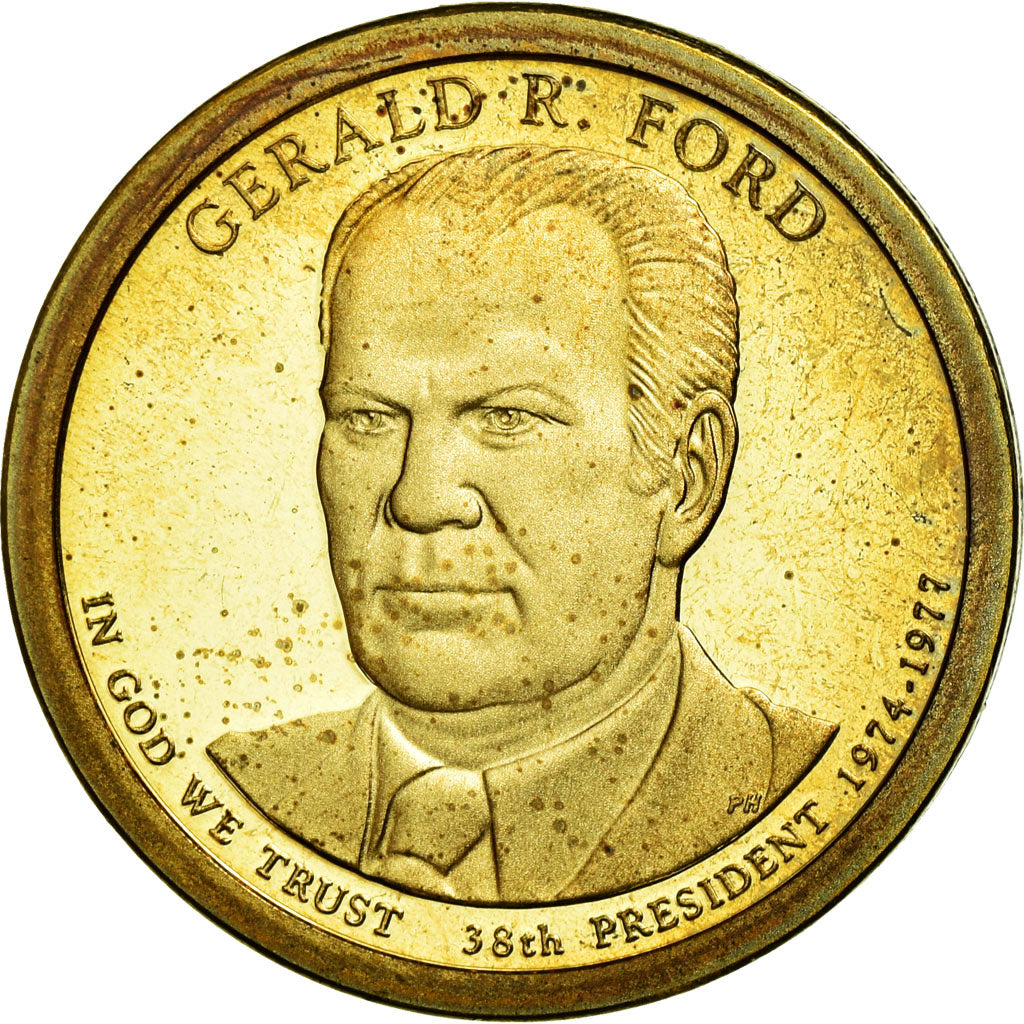 Coin, United States, Dollar, 2016, U.S. Mint, Gerald R. Ford, MS(63)