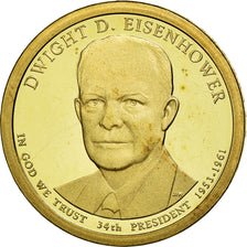Coin, United States, Dollar, 2015, U.S. Mint, Dwight D. Eisenhower, MS(63)