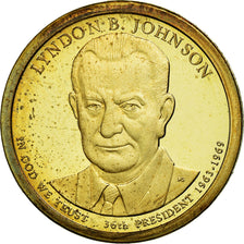 Moneda, Estados Unidos, Dollar, 2015, U.S. Mint, Lyndon B. Johnson, SC, Cobre -