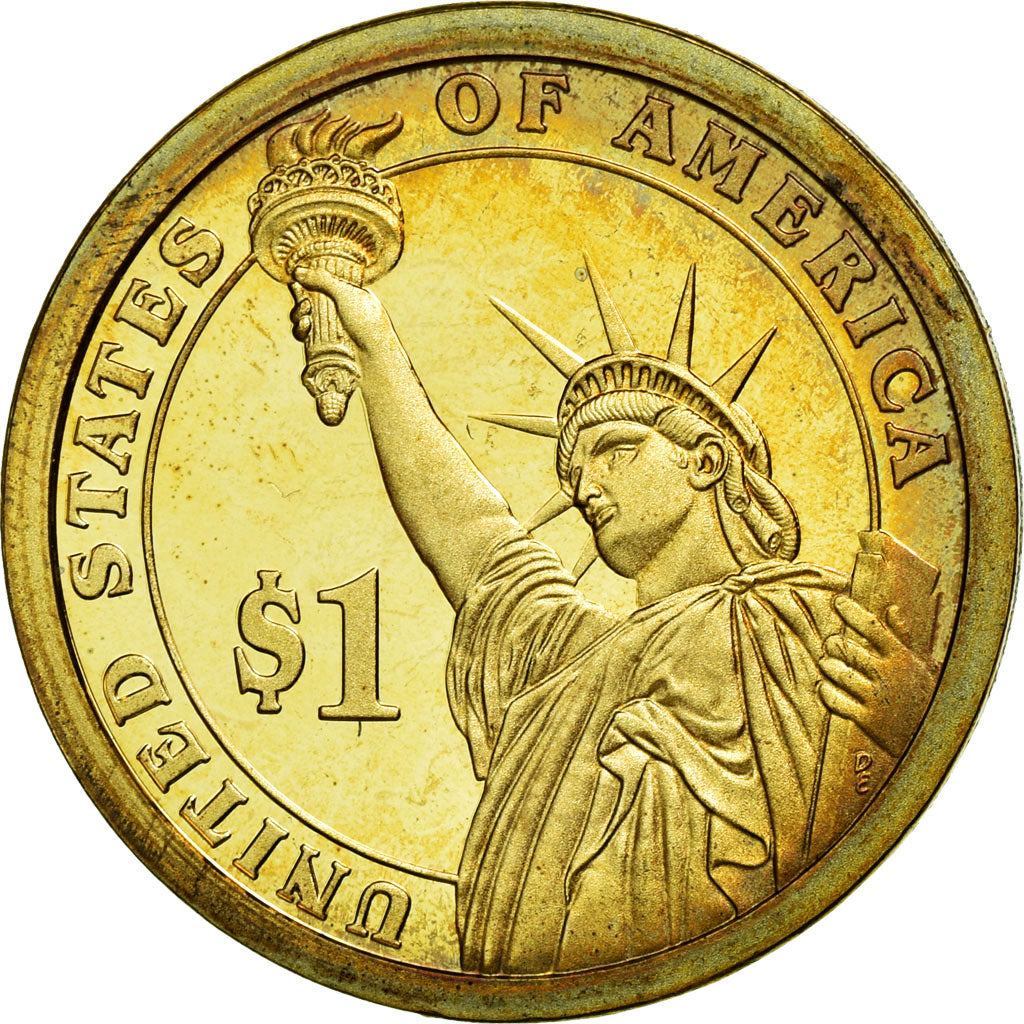 Moneda, Estados Unidos, Dollar, 2015, U.S. Mint, Lyndon B. Johnson, SC, Cobre -