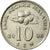 Coin, Malaysia, 10 Sen, 2006, EF(40-45), Copper-nickel, KM:51
