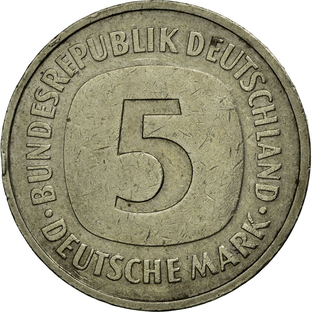 Coin, GERMANY - FEDERAL REPUBLIC, 5 Mark, 1981, Munich, EF(40-45), Copper-Nickel