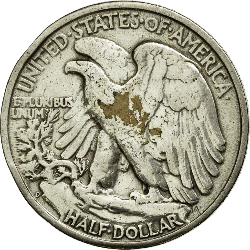 Coin, United States, Walking Liberty Half Dollar, Half Dollar, 1947, U.S. Mint