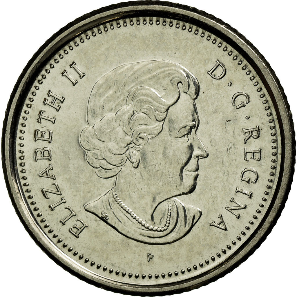 Coin, Canada, Elizabeth II, 10 Cents, 2004, Royal Canadian Mint, EF(40-45)