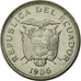 Moneda, Ecuador, Sucre, Un, 1986, MBC, Níquel recubierto de acero, KM:85.2