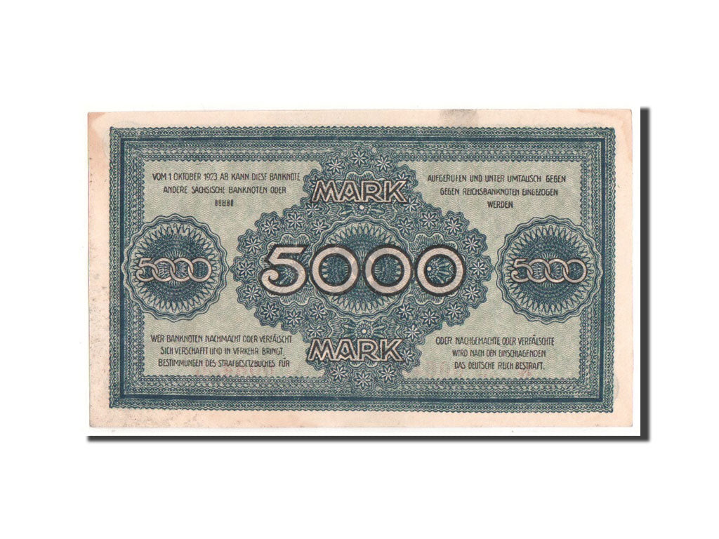 Banconote, Stati tedeschi, 5000 Mark, 1923, SPL