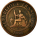 Coin, FRENCH INDO-CHINA, Cent, 1885, Paris, VF(20-25), Bronze, KM:1