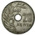 Moneda, Grecia, 20 Lepta, 1966, BC+, Aluminio, KM:79