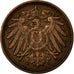 Coin, GERMANY - EMPIRE, Wilhelm II, Pfennig, 1912, Munich, VF(30-35), Copper