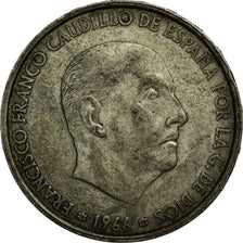Coin, Spain, Caudillo and regent, 100 Pesetas, 1966, EF(40-45), Silver, KM:797