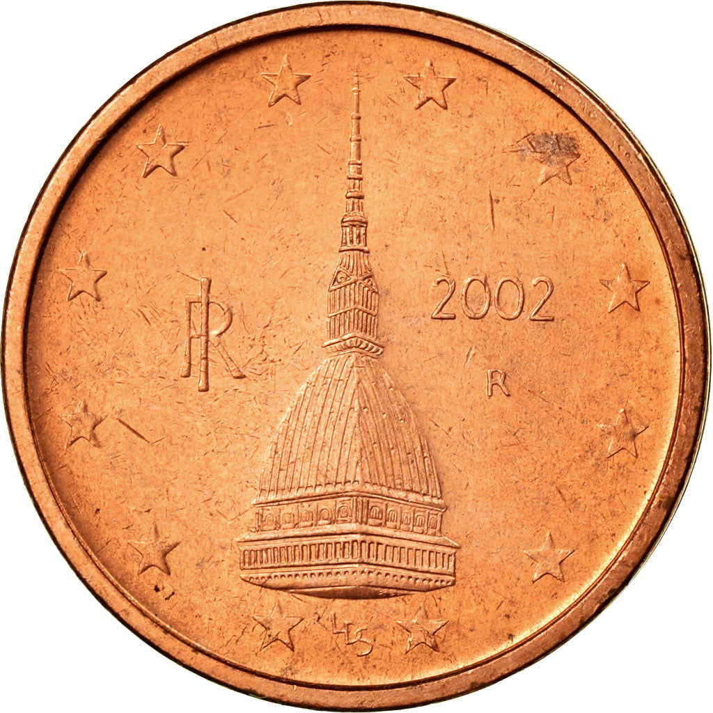 Italy, 2 Euro Cent, 2002, MS(63), Copper Plated Steel, KM:211