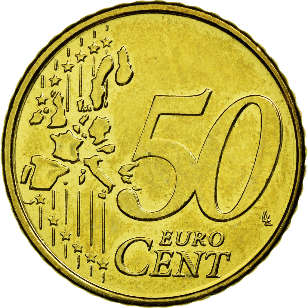 Belgium, 50 Euro Cent, 1999, MS(63), Brass, KM:229