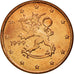 Finlandia, 5 Euro Cent, 1999, SPL, Acciaio placcato rame, KM:100