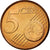 Luxemburgo, 5 Euro Cent, 2002, SC, Cobre chapado en acero, KM:77