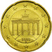 GERMANY - FEDERAL REPUBLIC, 20 Euro Cent, 2003, MS(63), Brass, KM:211
