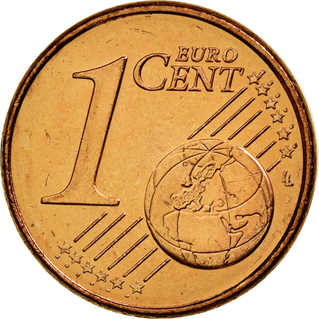 IRELAND REPUBLIC, Euro Cent, 2002, MS(63), Copper Plated Steel, KM:32