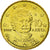 Grecia, 10 Euro Cent, 2002, SC, Latón, KM:184