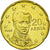 Grecja, 20 Euro Cent, 2002, Athens, MS(63), Mosiądz, KM:185