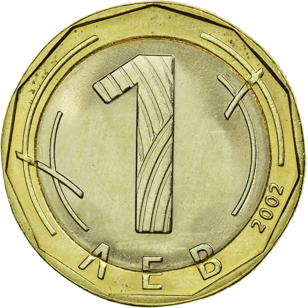 Monnaie, Bulgarie, Lev, 2002, Sofia, SUP, Bi-Metallic, KM:254