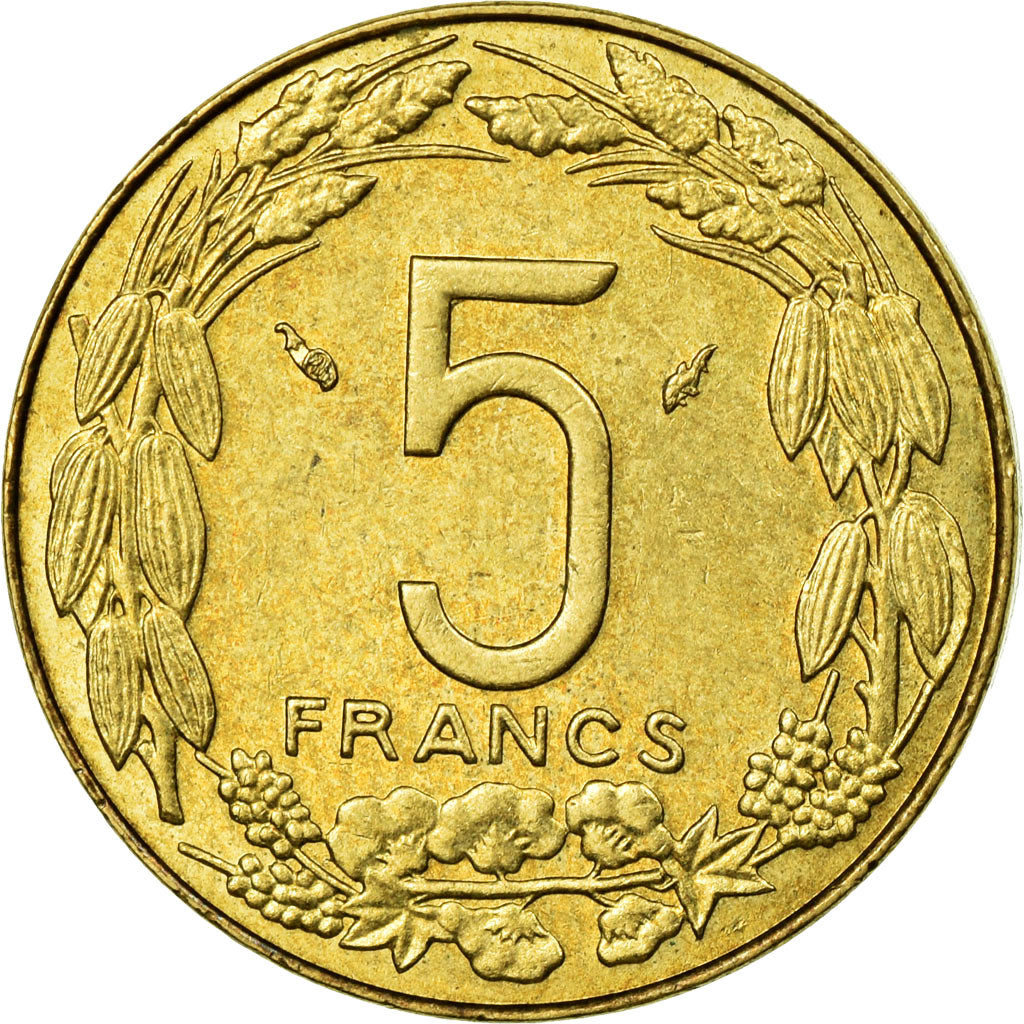 Münze, Zentralafrikanische Staaten, 5 Francs, 1983, Paris, SS, Aluminum-Bronze