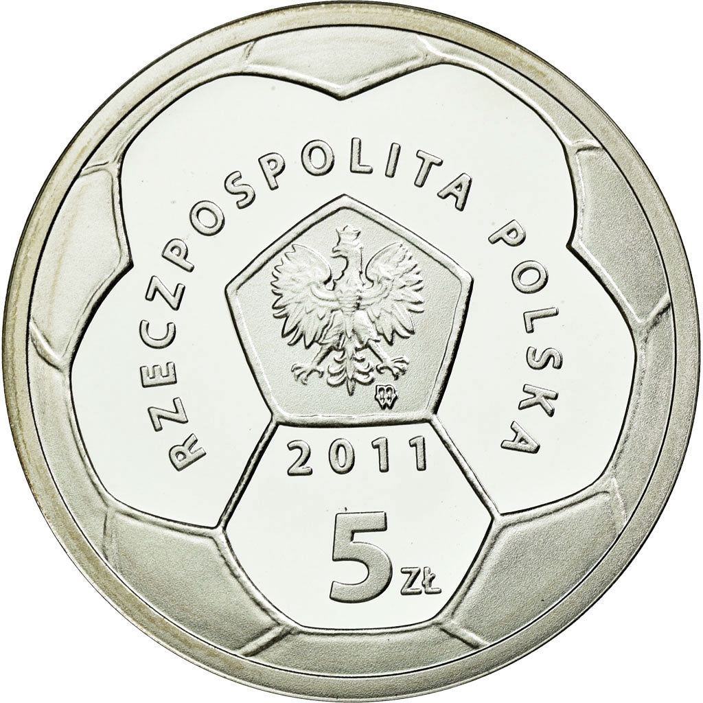 Coin, Poland, 5 Zlotych, 2011, Warsaw, MS(65-70), Silver, KM:800