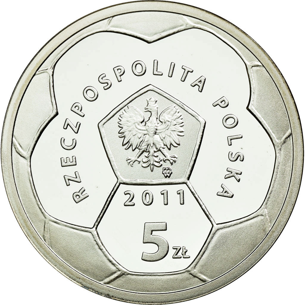 Coin, Poland, 5 Zlotych, 2011, Warsaw, MS(65-70), Silver, KM:800