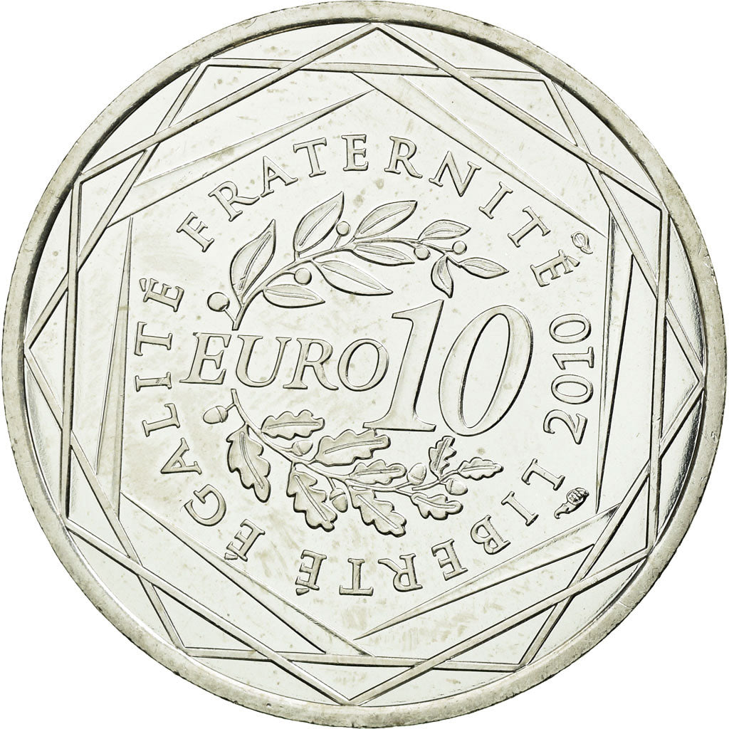 France, 10 Euro, Corse, 2010, MS(63), Silver, KM:1658