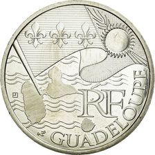 France, 10 Euro, Guadeloupe, 2010, MS(63), Silver, KM:1655