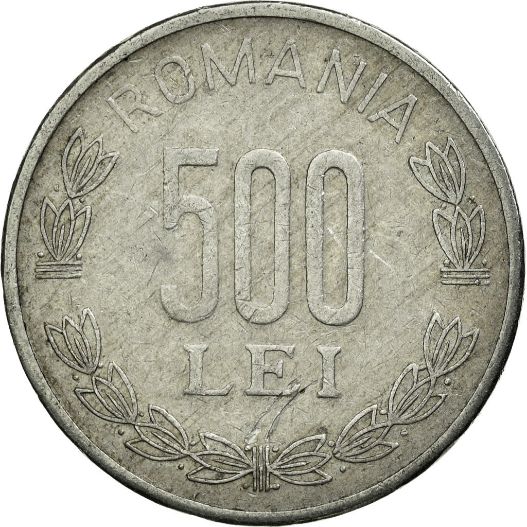 Coin, Romania, 500 Lei, 2000, EF(40-45), Aluminum, KM:145