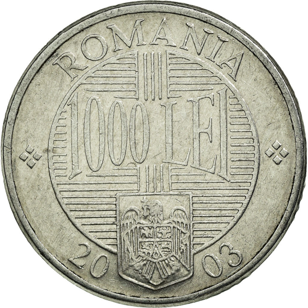 Coin, Romania, 1000 Lei, 2003, EF(40-45), Aluminum, KM:153