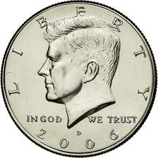 Coin, United States, Kennedy Half Dollar, Half Dollar, 2006, U.S. Mint, Denver