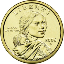 Coin, United States, Sacagawea Dollar, Dollar, 2006, U.S. Mint, Denver