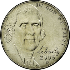 Coin, United States, Jefferson large facing portrait - Enhanced Monticello