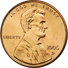 Coin, United States, Lincoln Cent, Cent, 2006, U.S. Mint, Denver, MS(65-70)