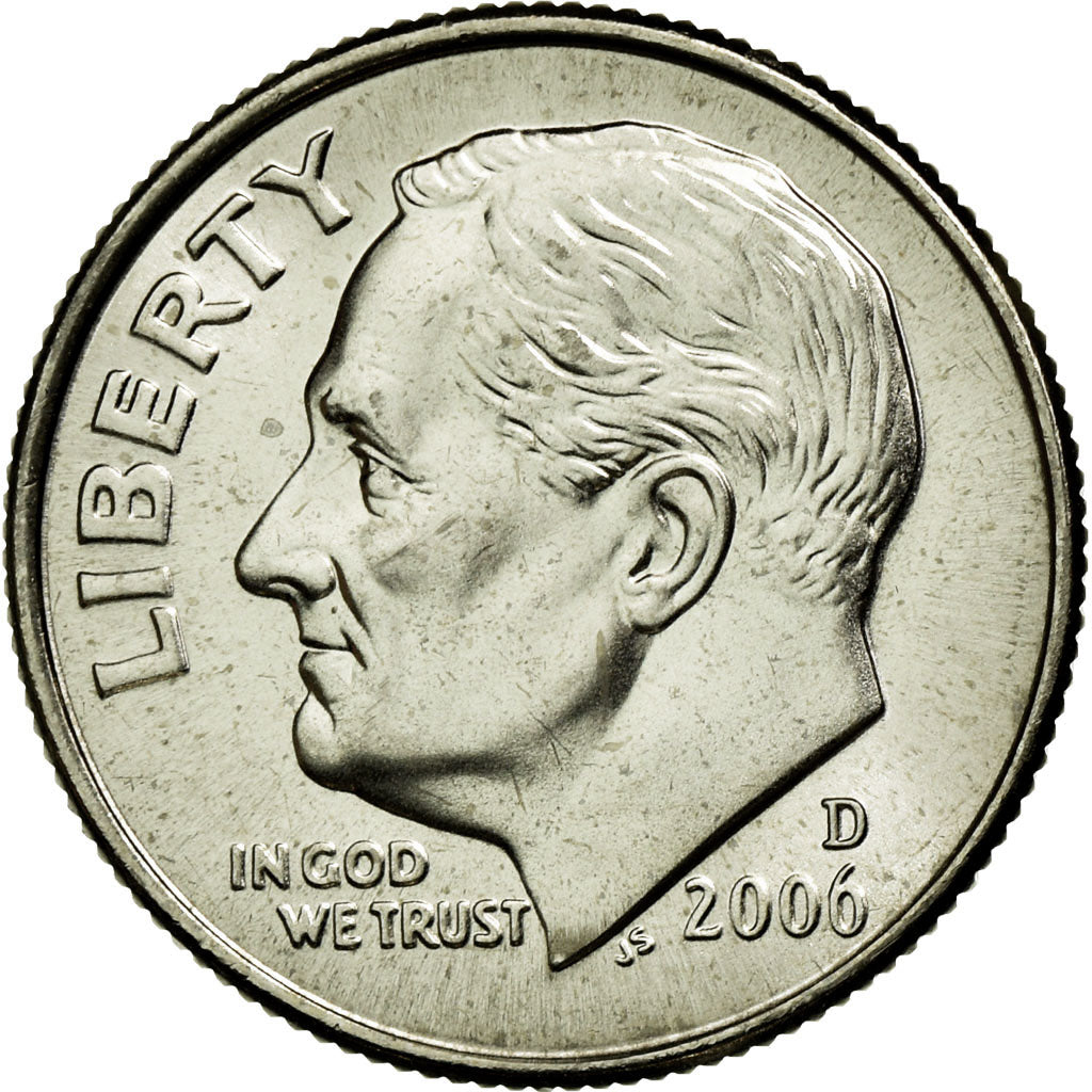 Coin, United States, Roosevelt Dime, Dime, 2006, U.S. Mint, Denver, MS(65-70)