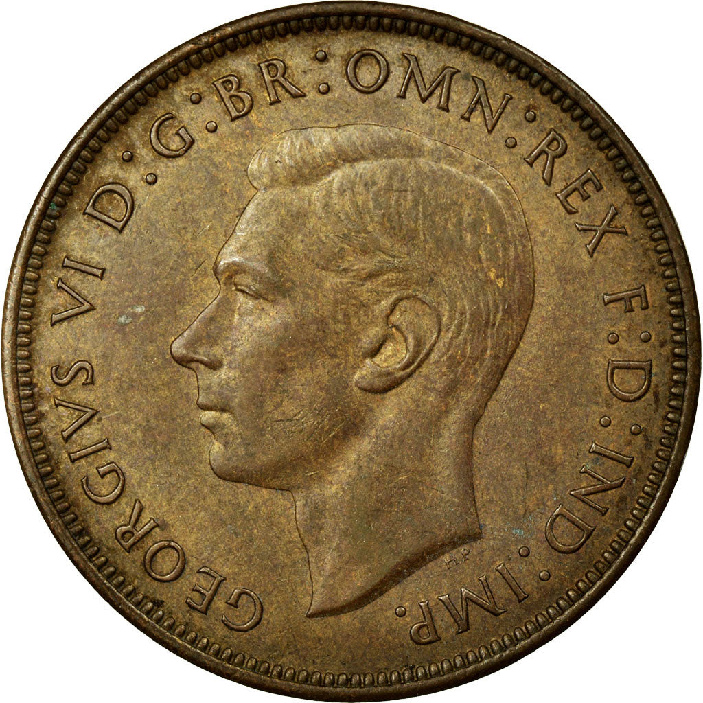 Coin, Great Britain, George VI, Penny, 1946, EF(40-45), Bronze, KM:845