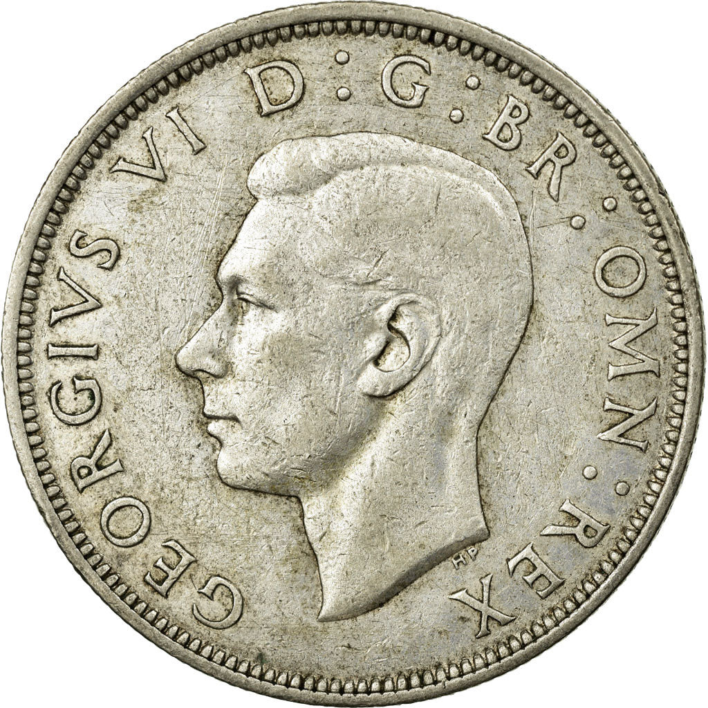 Coin, Great Britain, George VI, 1/2 Crown, 1943, EF(40-45), Silver, KM:856