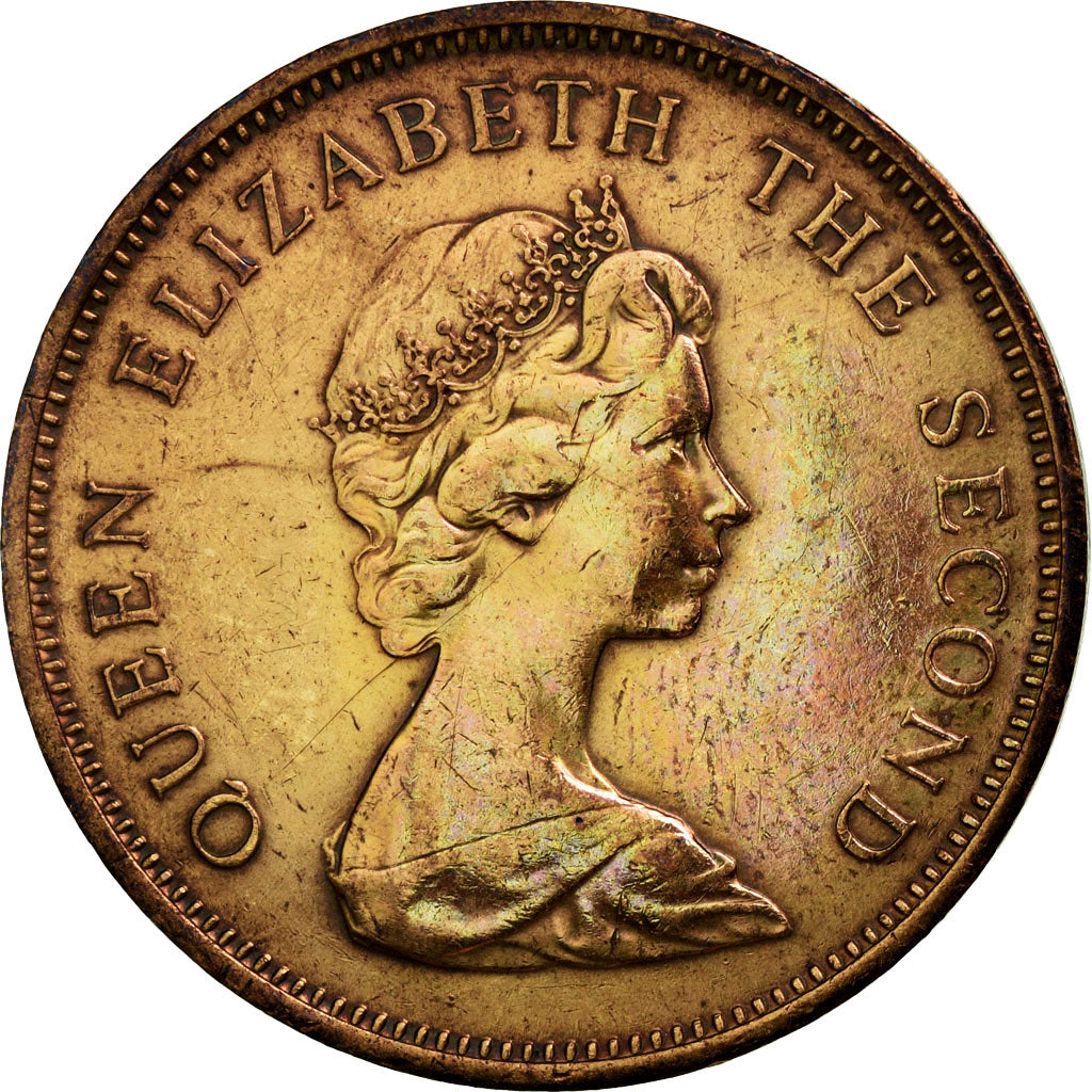 Coin, Jersey, Elizabeth II, 2 New Pence, 1975, EF(40-45), Bronze, KM:31