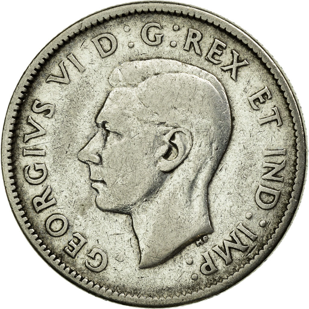 Monnaie, Canada, George VI, 25 Cents, 1945, Royal Canadian Mint, Ottawa, TB