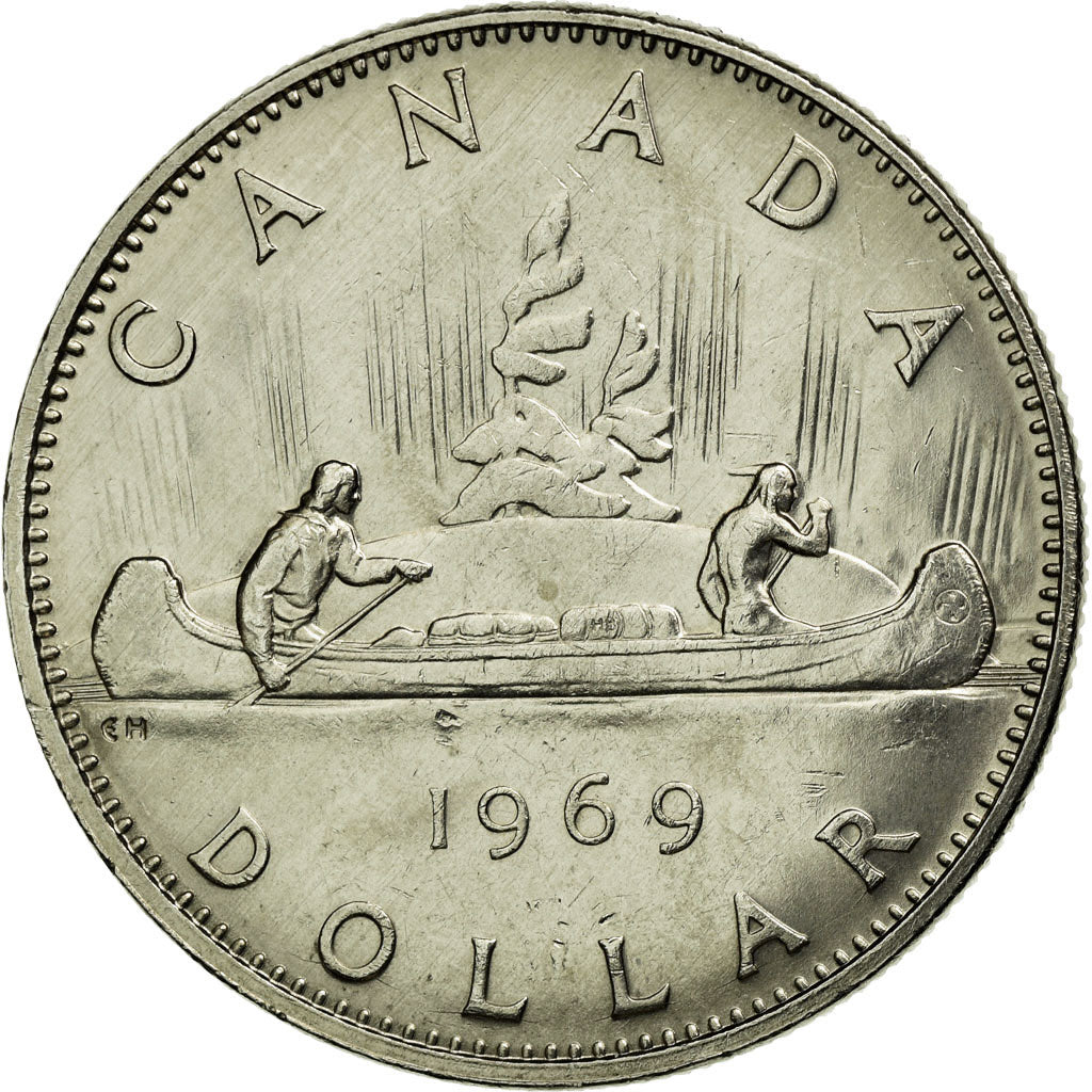Coin, Canada, Elizabeth II, Dollar, 1969, Royal Canadian Mint, Ottawa