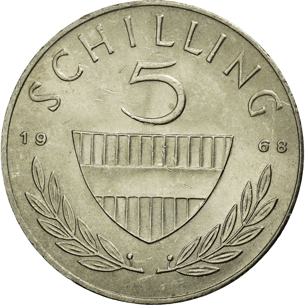 Moneta, Austria, 5 Schilling, 1968, BB, Argento, KM:2889