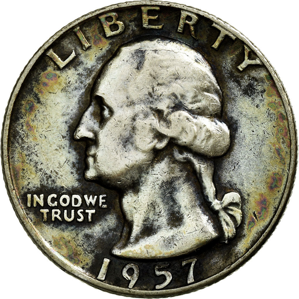 Coin, United States, Washington Quarter, Quarter, 1957, U.S. Mint, Denver
