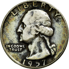 Coin, United States, Washington Quarter, Quarter, 1957, U.S. Mint, Denver