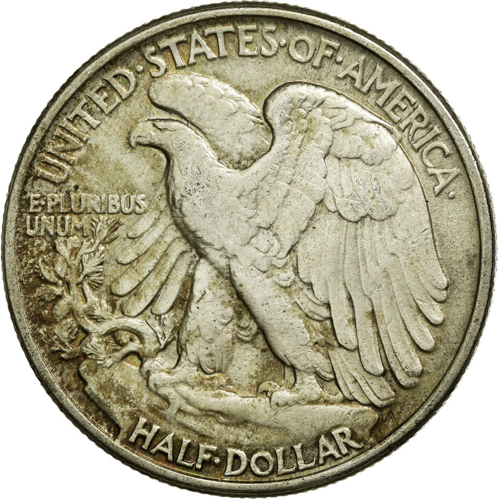 Coin, United States, Walking Liberty Half Dollar, Half Dollar, 1944, U.S. Mint