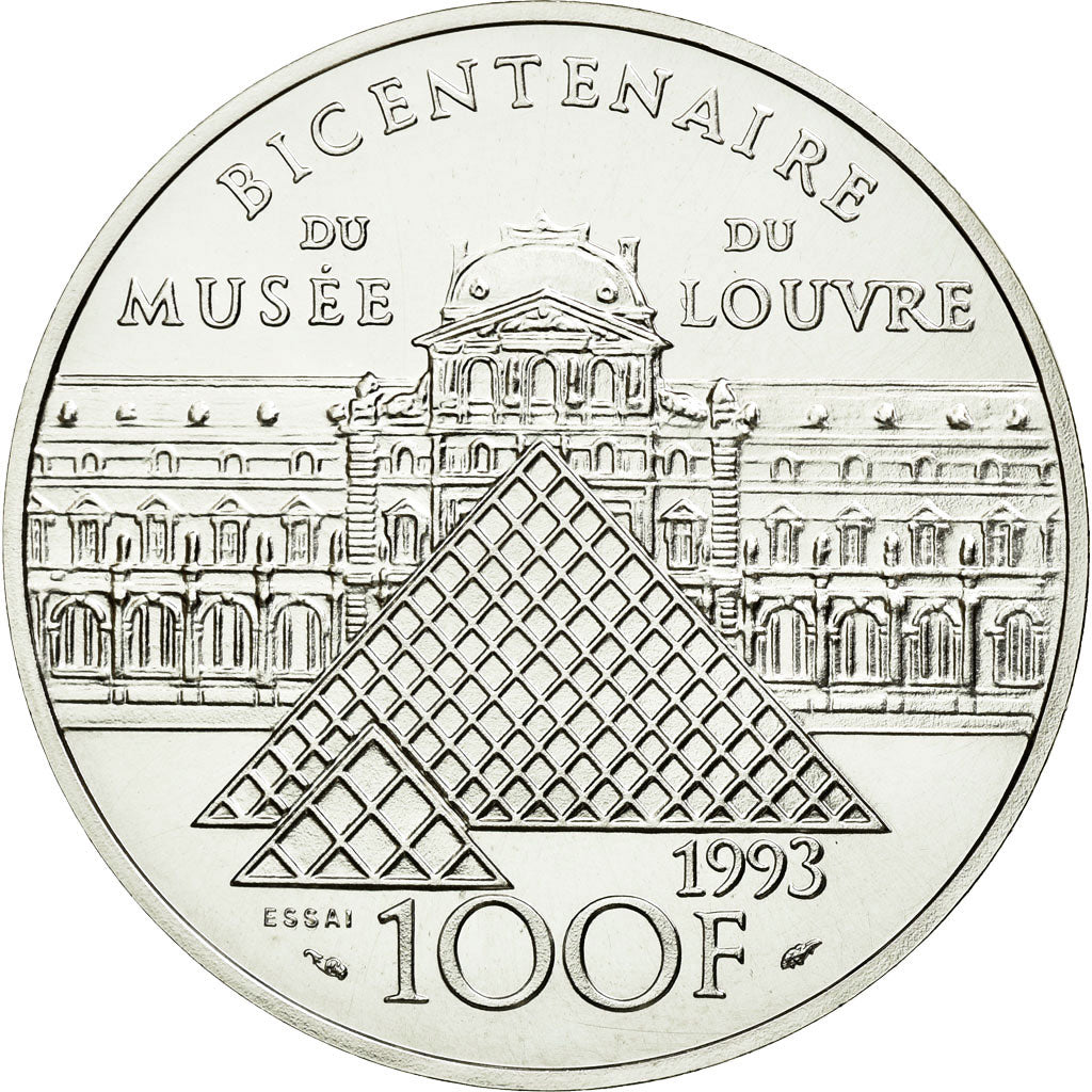 Coin, France, L'Infante, 100 Francs, 1993, ESSAI, MS(65-70), Silver, KM:1021