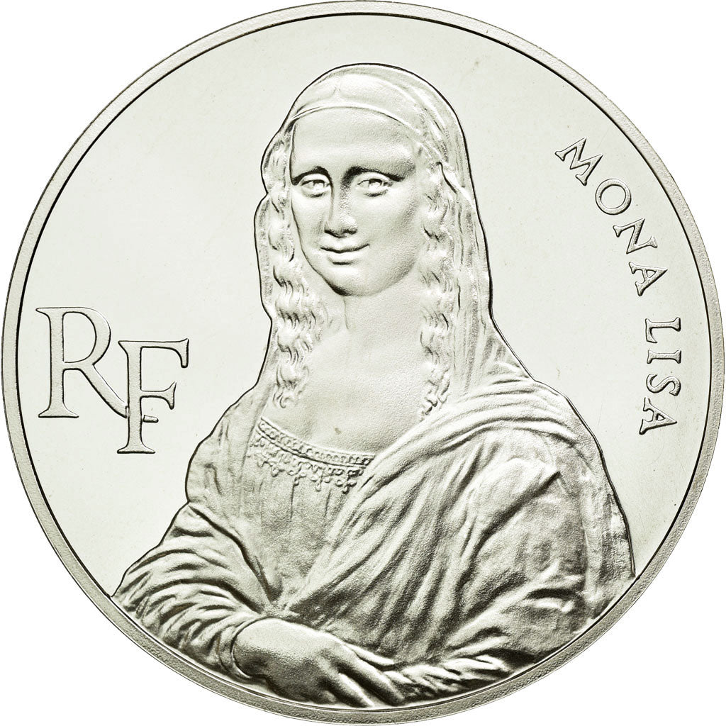 Coin, France, Mona Lisa, 100 Francs, 1993, ESSAI, MS(65-70), Silver, KM:1017