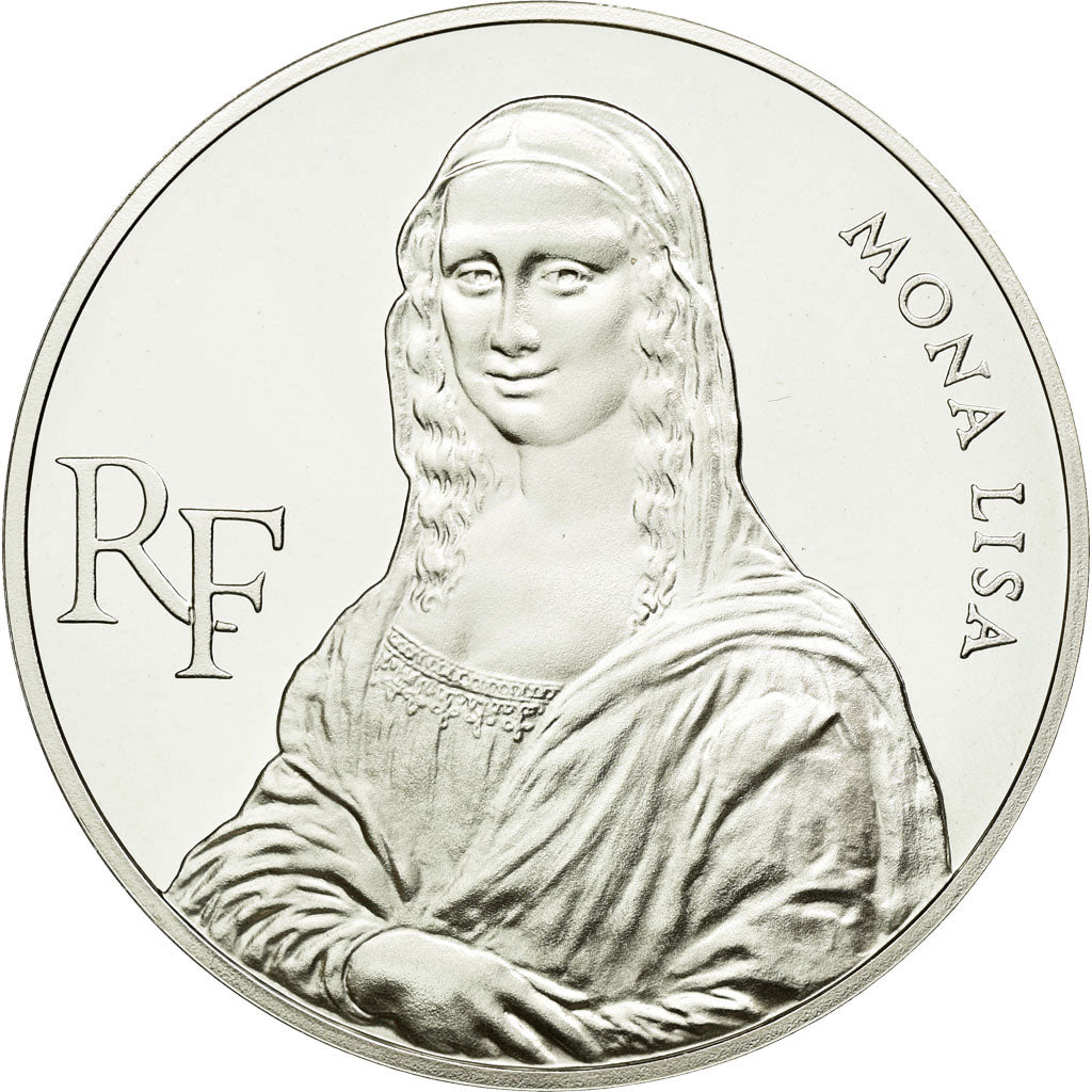 Monnaie, France, Mona Lisa, 100 Francs, 1993, ESSAI, FDC, Argent, Gadoury:C45