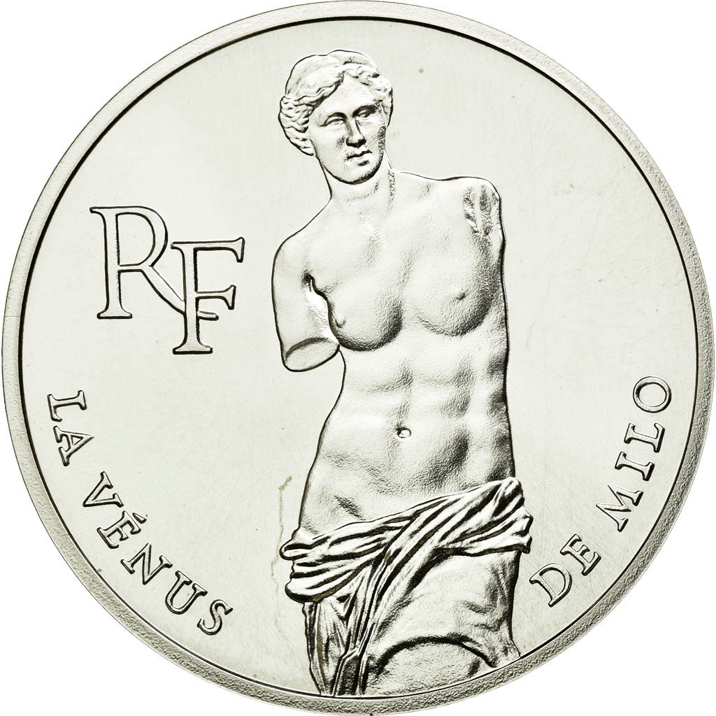 Coin, France, Vénus de Milo, 100 Francs, 1993, ESSAI, MS(65-70), Silver